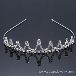 Wholesale Silver Crown Tiara Princess Headband